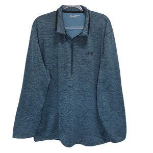 1390 Under Armour Big&Tall Activewear 3/4 Zip Long Sleeve Pullover Sz.3XL Mens